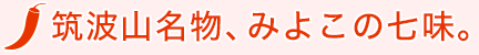 筑波山名物、みよこの七味。